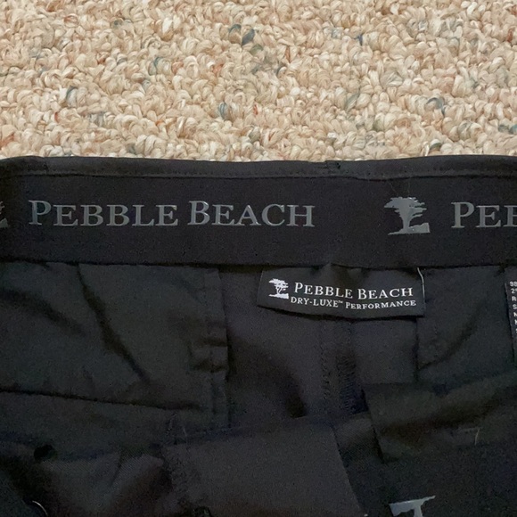 Black Pebble beach golf shorts worn 1 time. - Picture 2 of 4